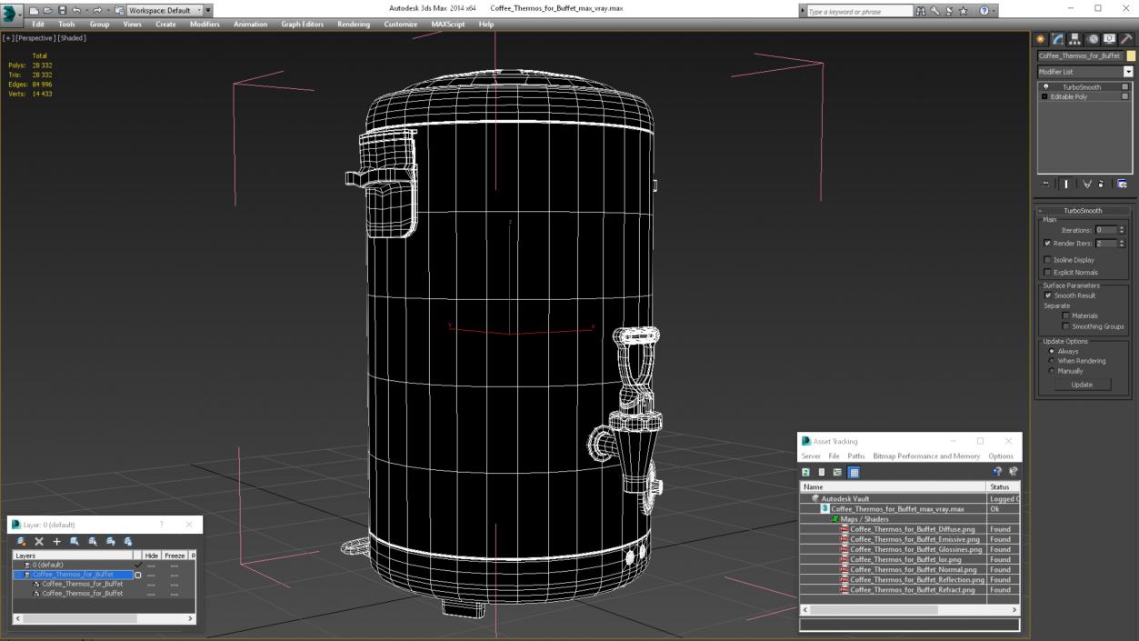 3D model Coffee Thermos for Buffet