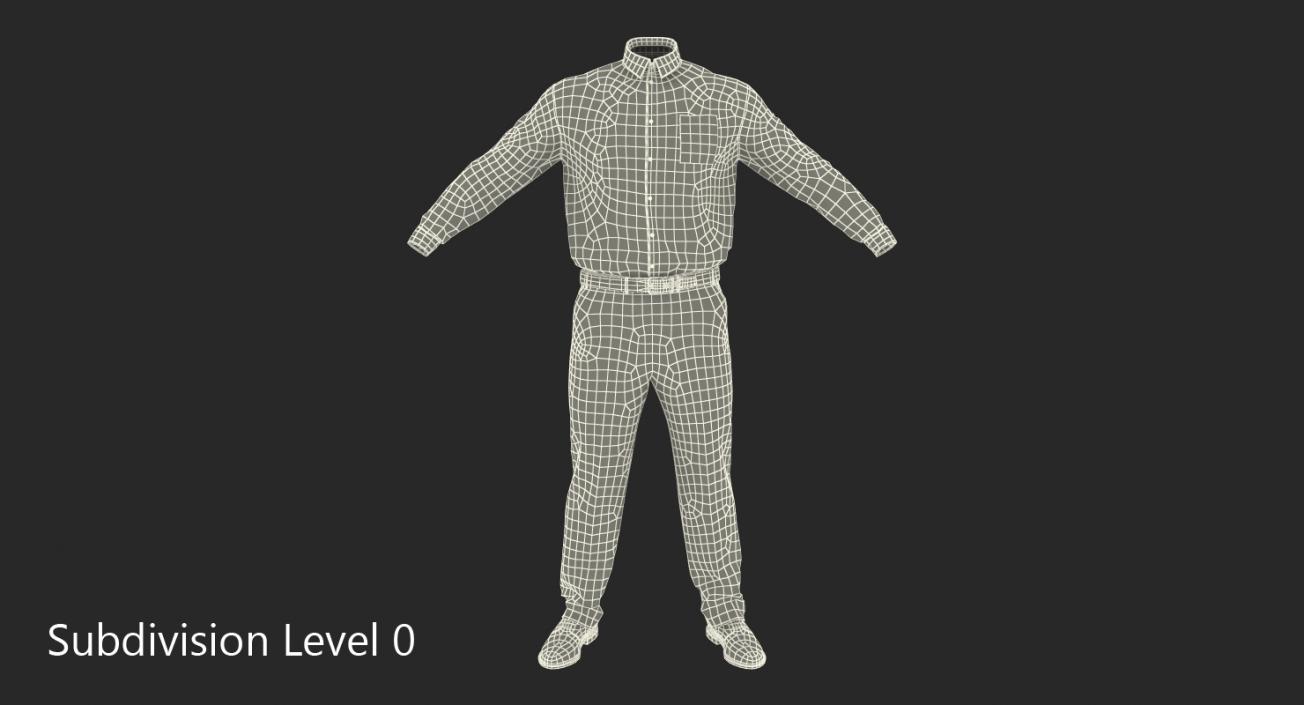Office Wear for Men 3D model