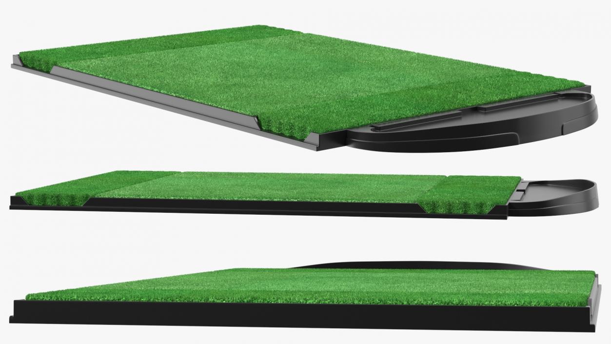 Golf Practice Hitting Mat Fur 3D model