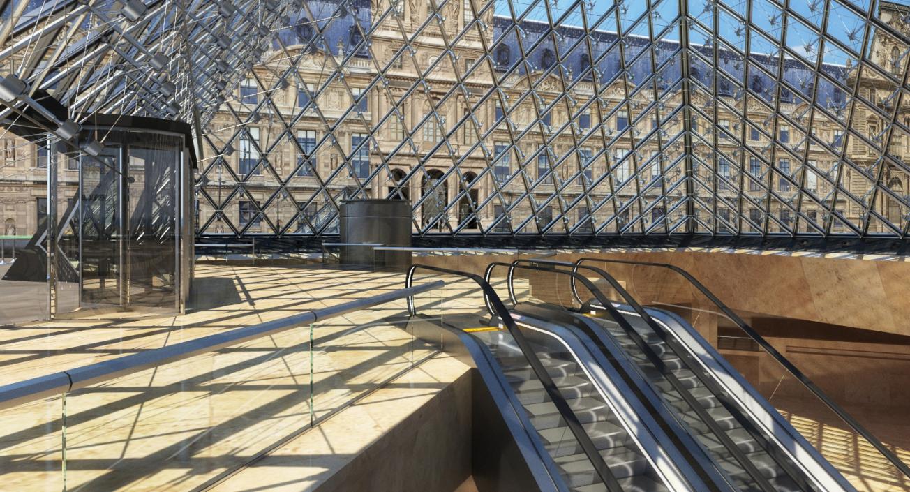 3D model Louvre