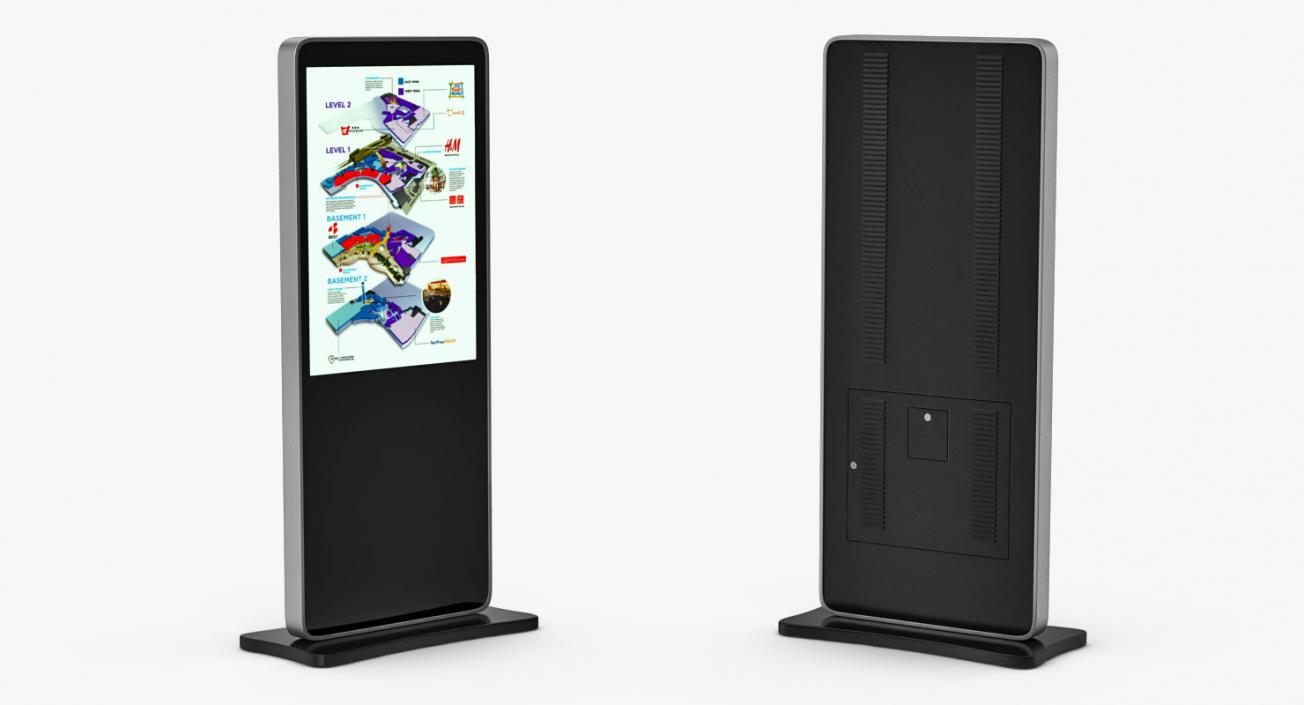 3D Electronic Kiosks Collection model
