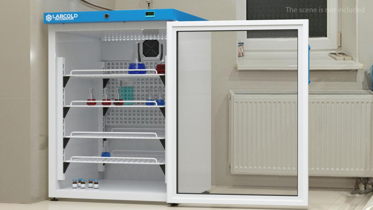 3D Labcold Incubator 150L with Flask model