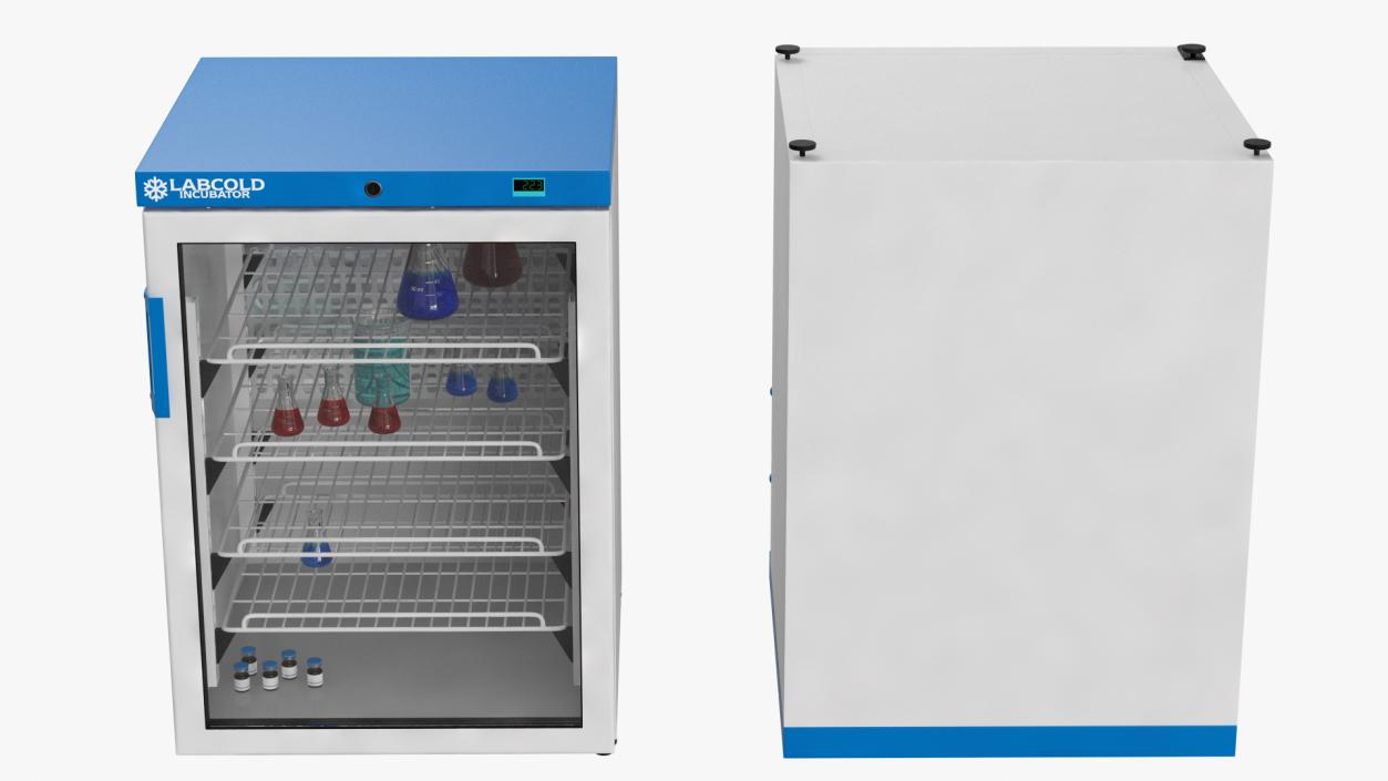3D Labcold Incubator 150L with Flask model