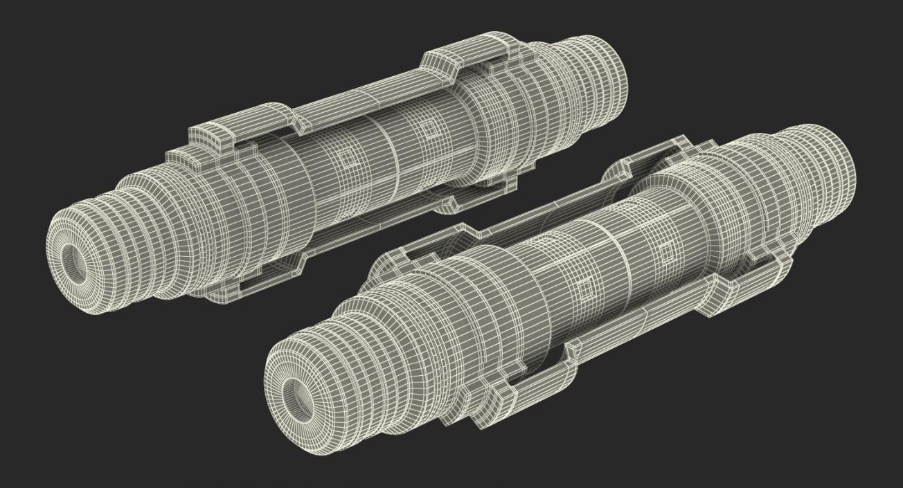 Sci-Fi Anodized Piston 3 3D model