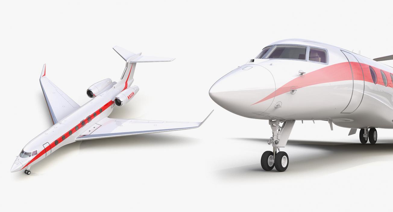 3D Business Jets Collection 3