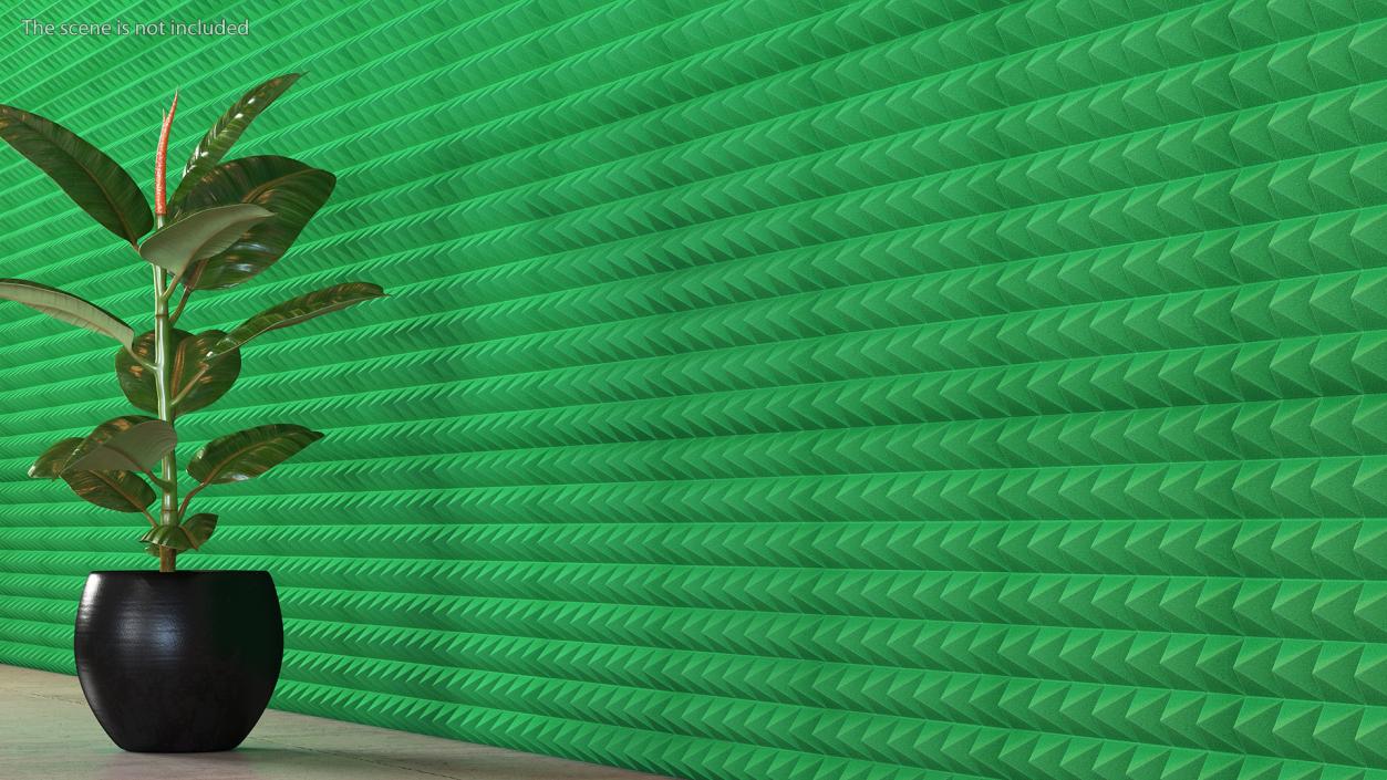 Sound Absorbing Panels Green Set 3D