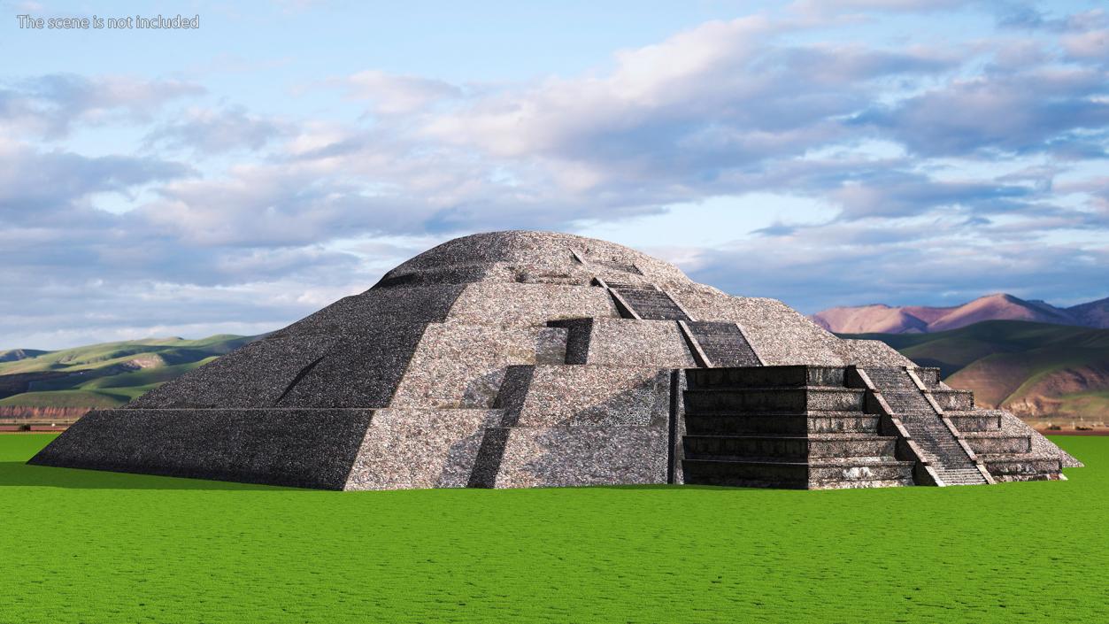 3D Teotihuacan Piramide de la Luna