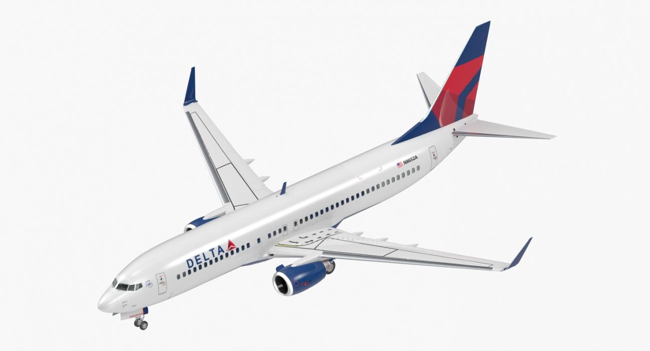 3D model Boeing 737-800 Delta Air Lines
