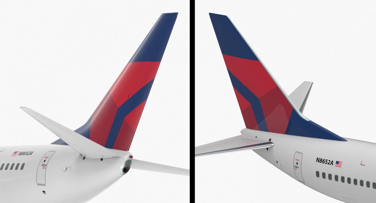 3D model Boeing 737-800 Delta Air Lines