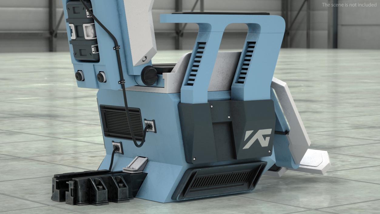 Sci-fi Pilot Seat 3D