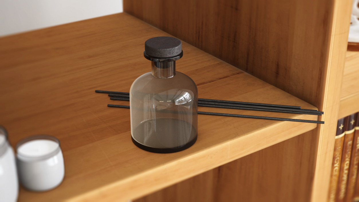 3D model Aroma Reed Diffuser Bottle Sticks Nearby