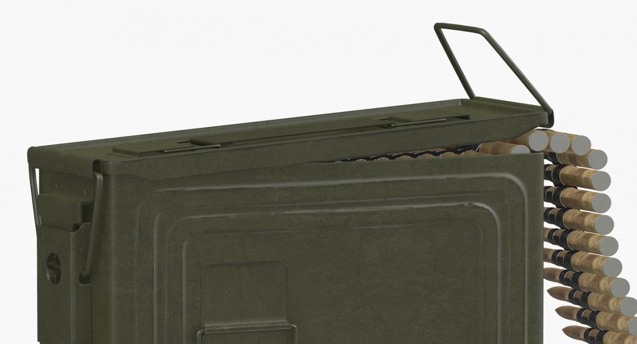 3D Machine Gun Ammunition Box