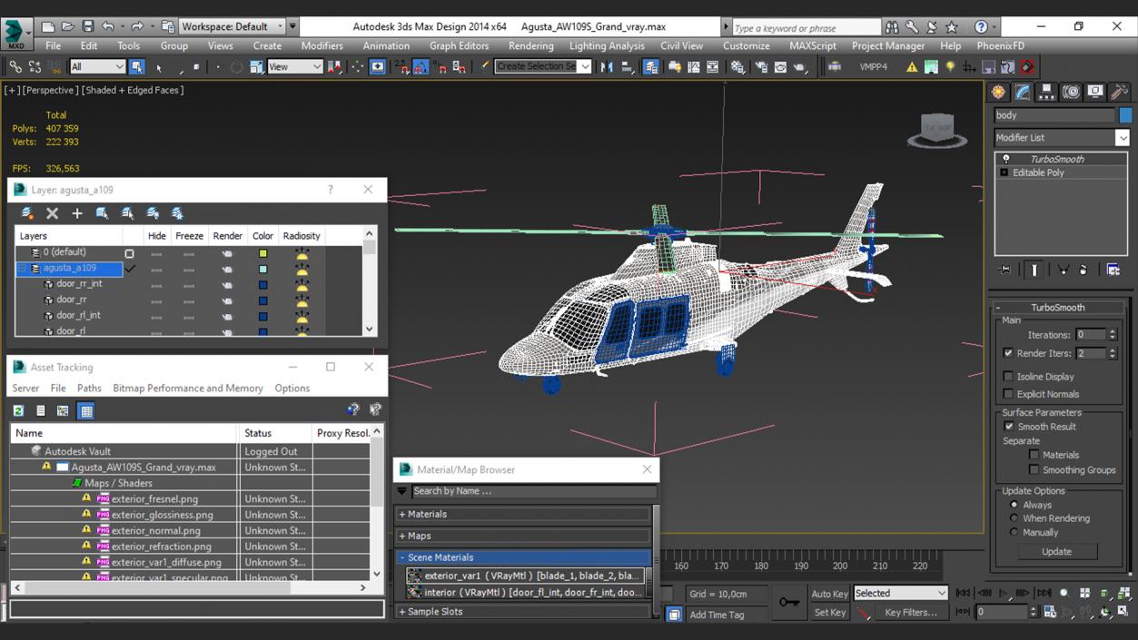 Agusta AW109S Grand 3D model