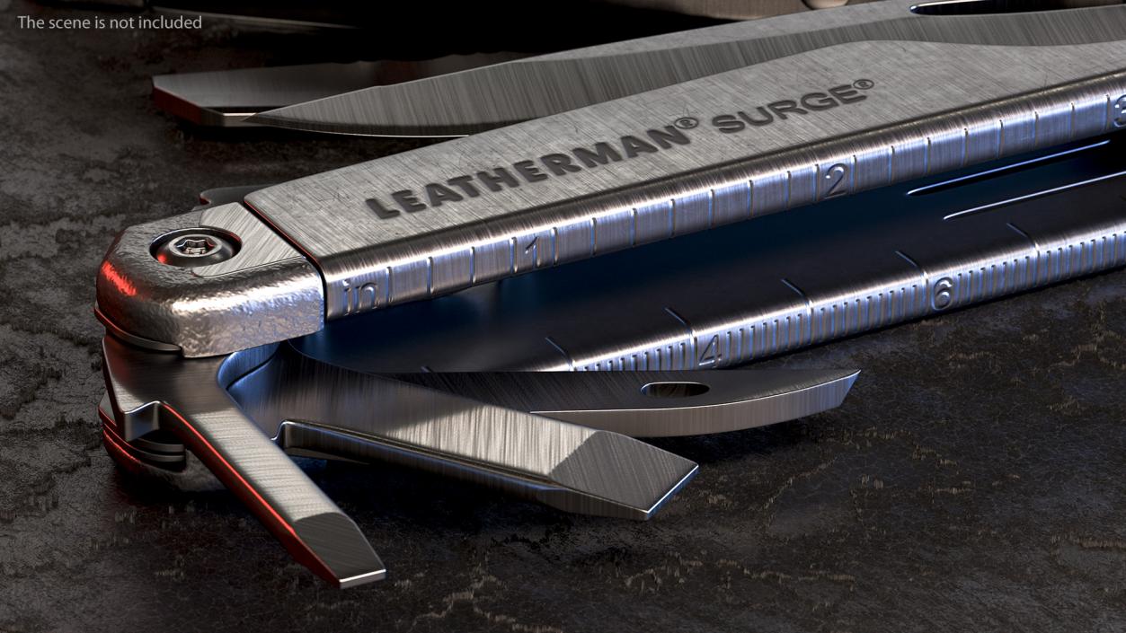 Leatherman Surge Multitool Black Open 3D
