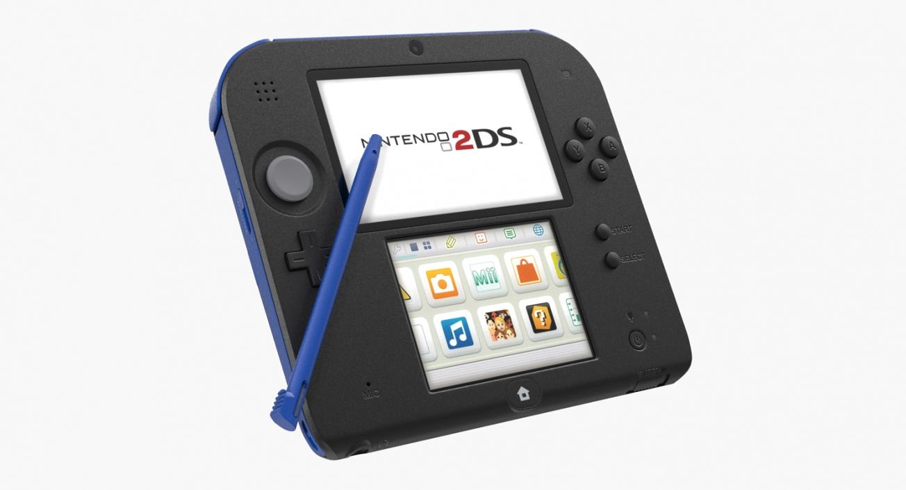 Nintendo 2DS Handheld Game Console 3D model