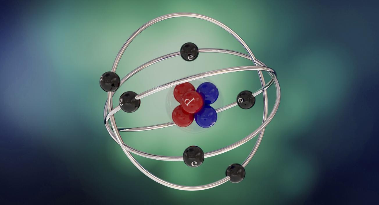 Abstract Atom Orbit 3D model