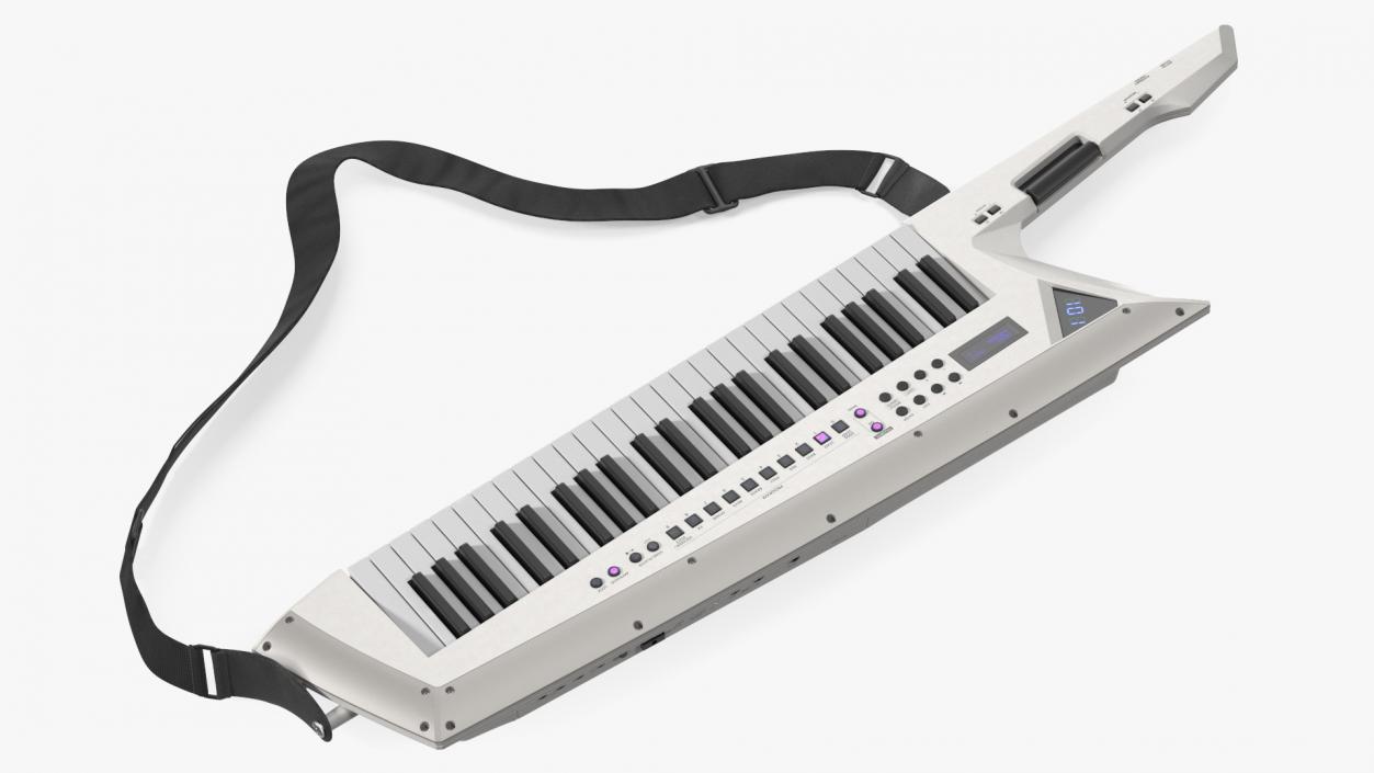 Keytar White 3D