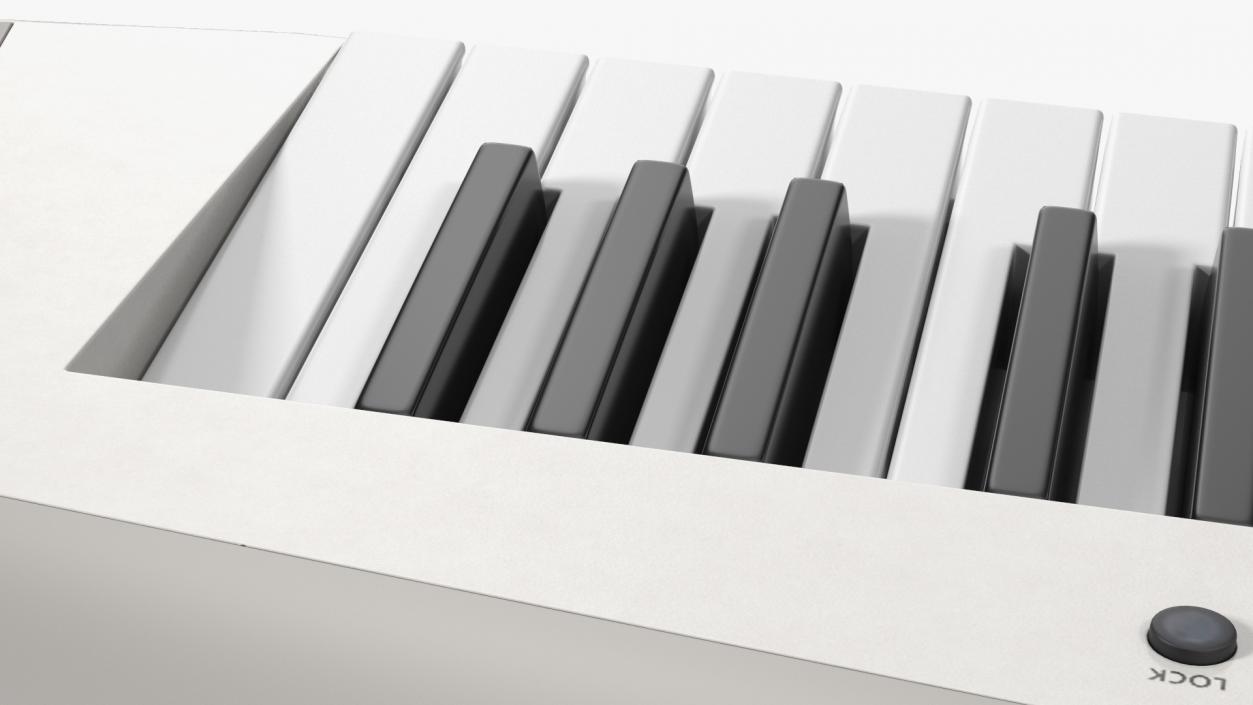 Keytar White 3D