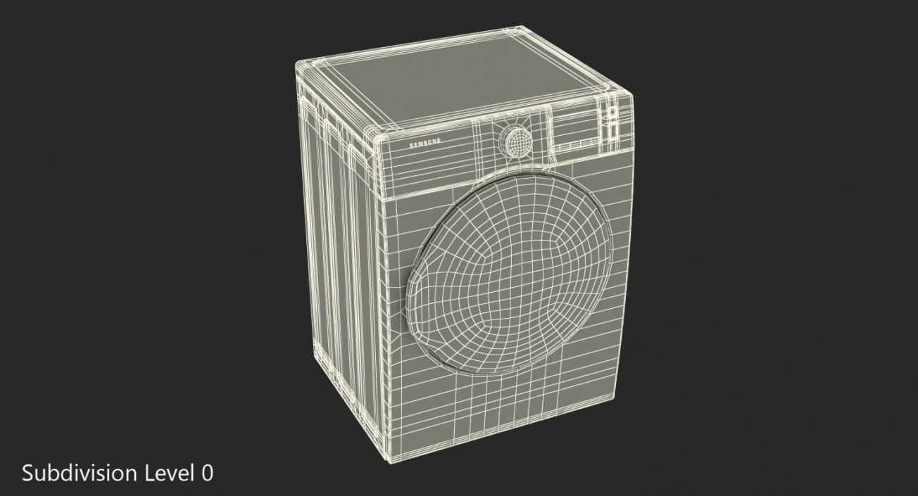 Inox Front Load Dryer Samsung 3D model