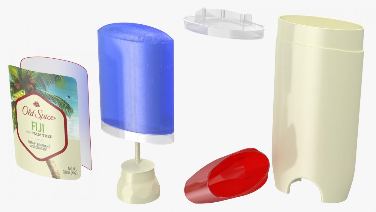 3D model Old Spice Invisible Solid Deodorant Fiji