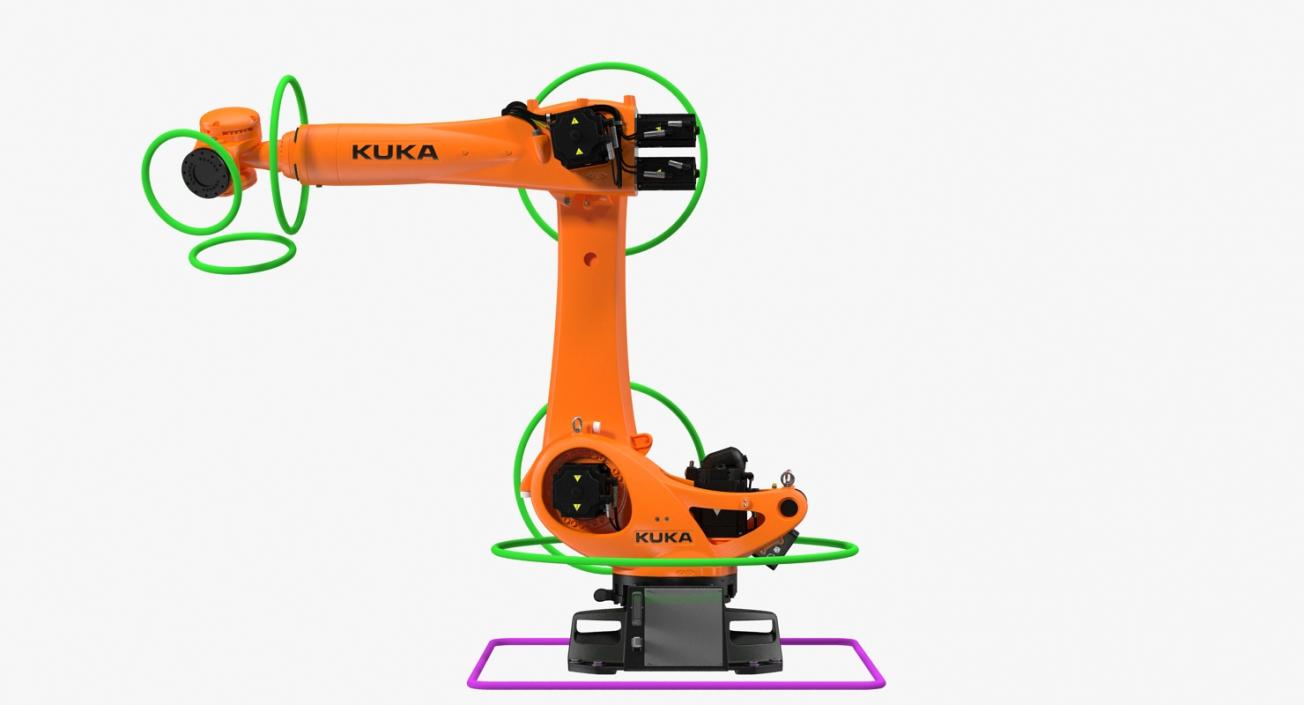 3D model Kuka KR 210 R3100 Ultra Rigged