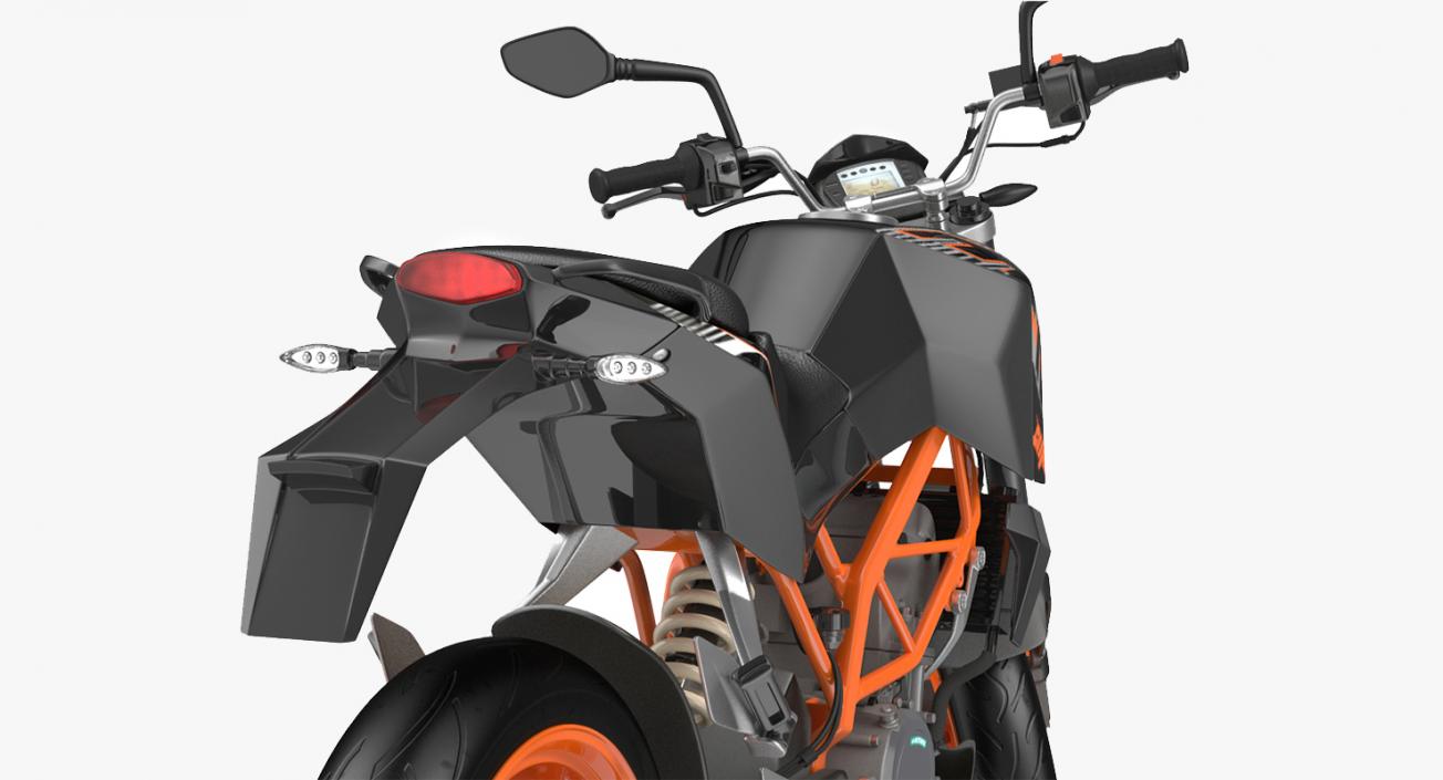 3D model Motorcycle KTM Duke 390 2016 Rigged