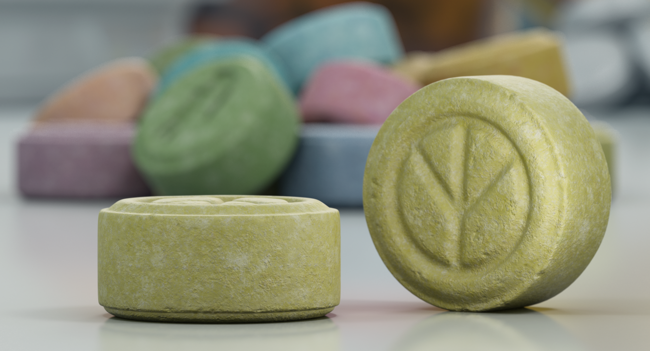 3D model Ecstasy Pill Peace Symbol