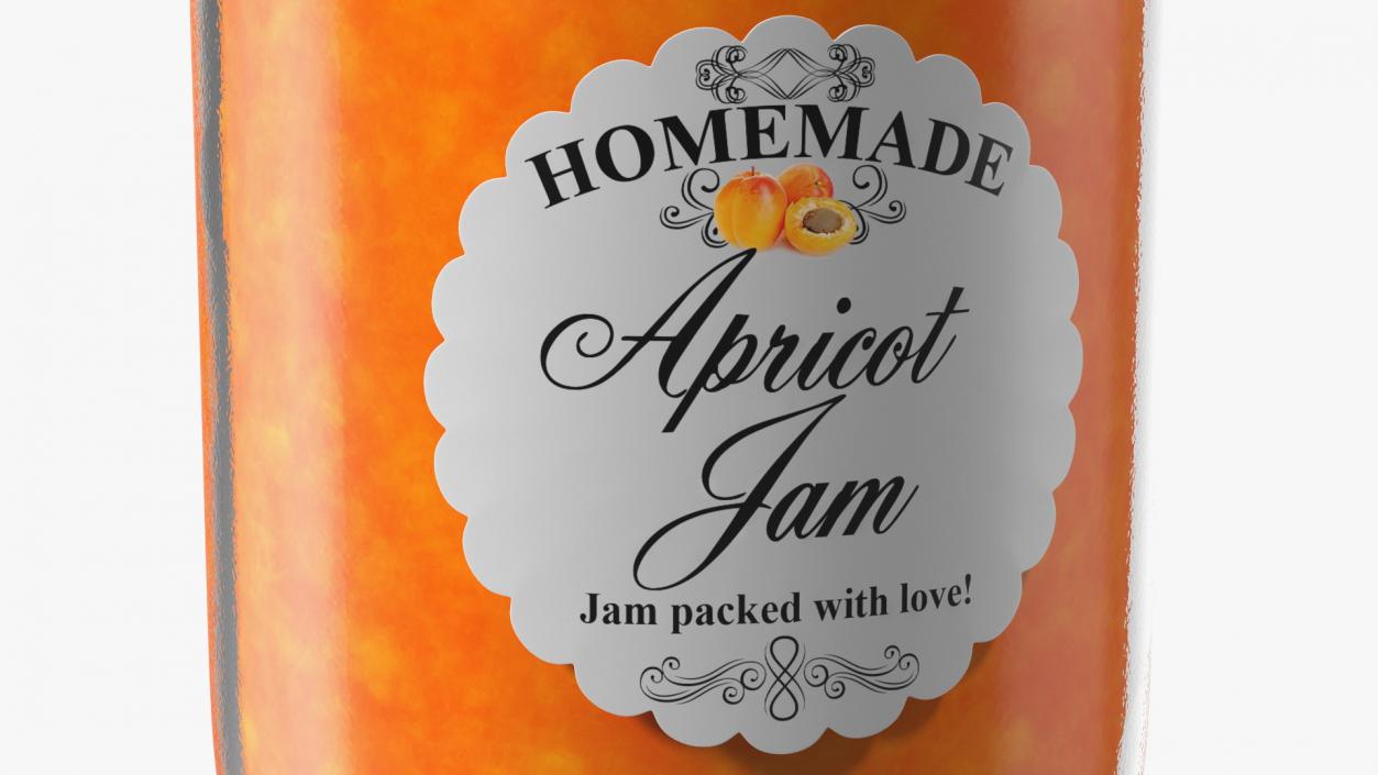 3D model Jam Jar Apricot