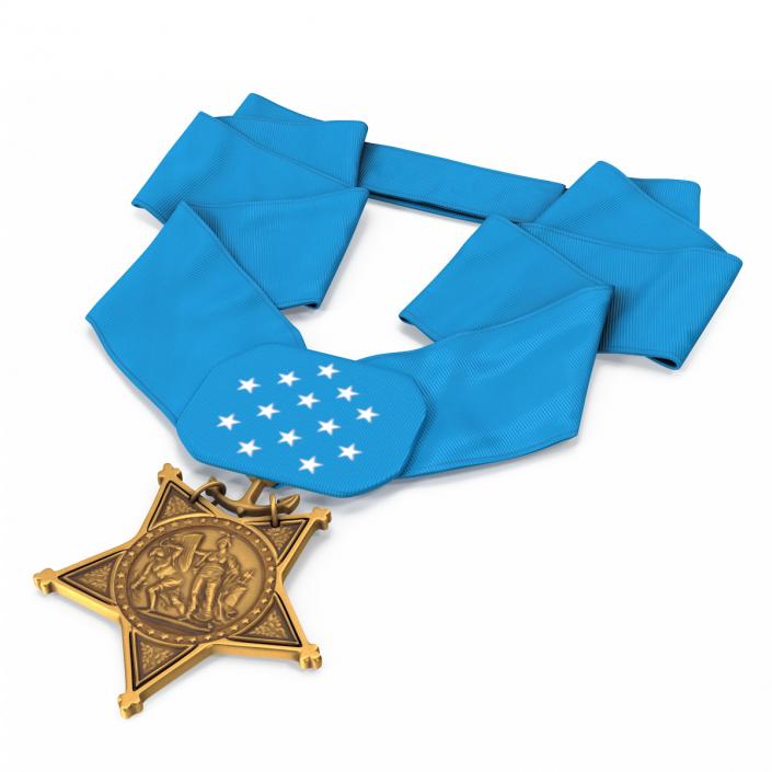 3D US Navy Medal of Honor Lying model