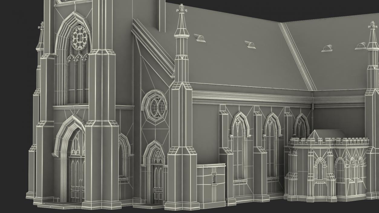 3D model Vincent Ferrer Catholic Church