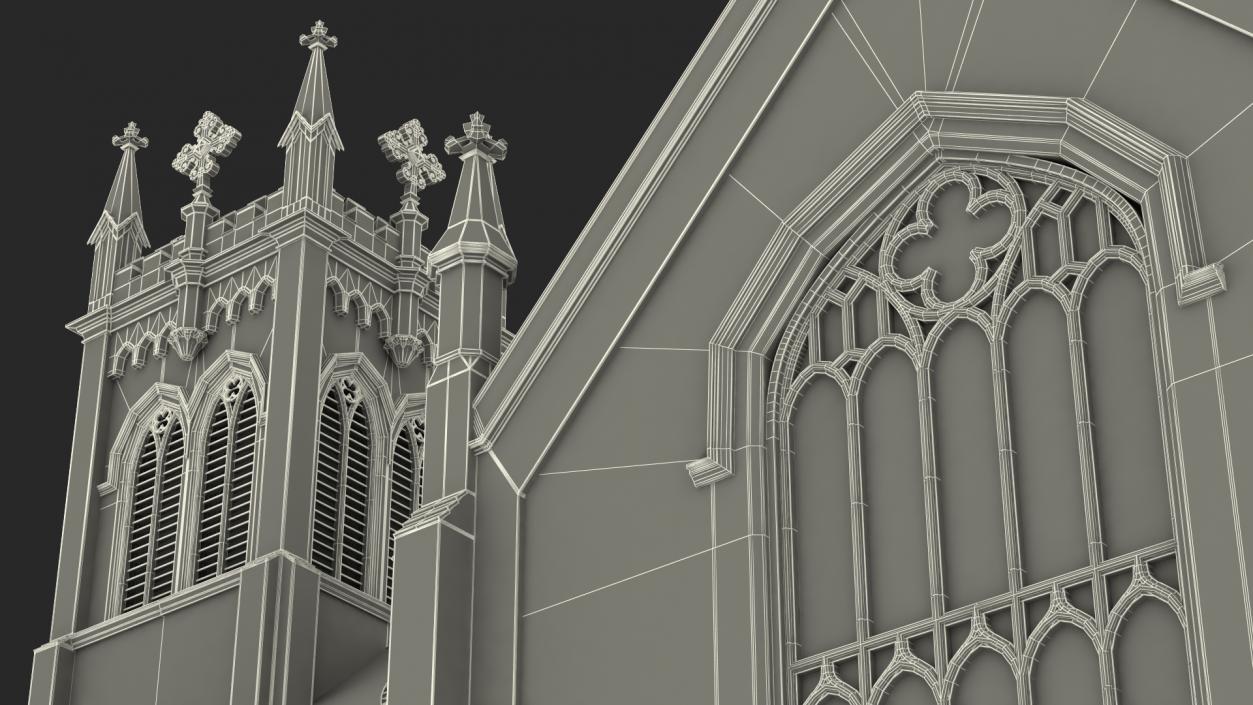 3D model Vincent Ferrer Catholic Church