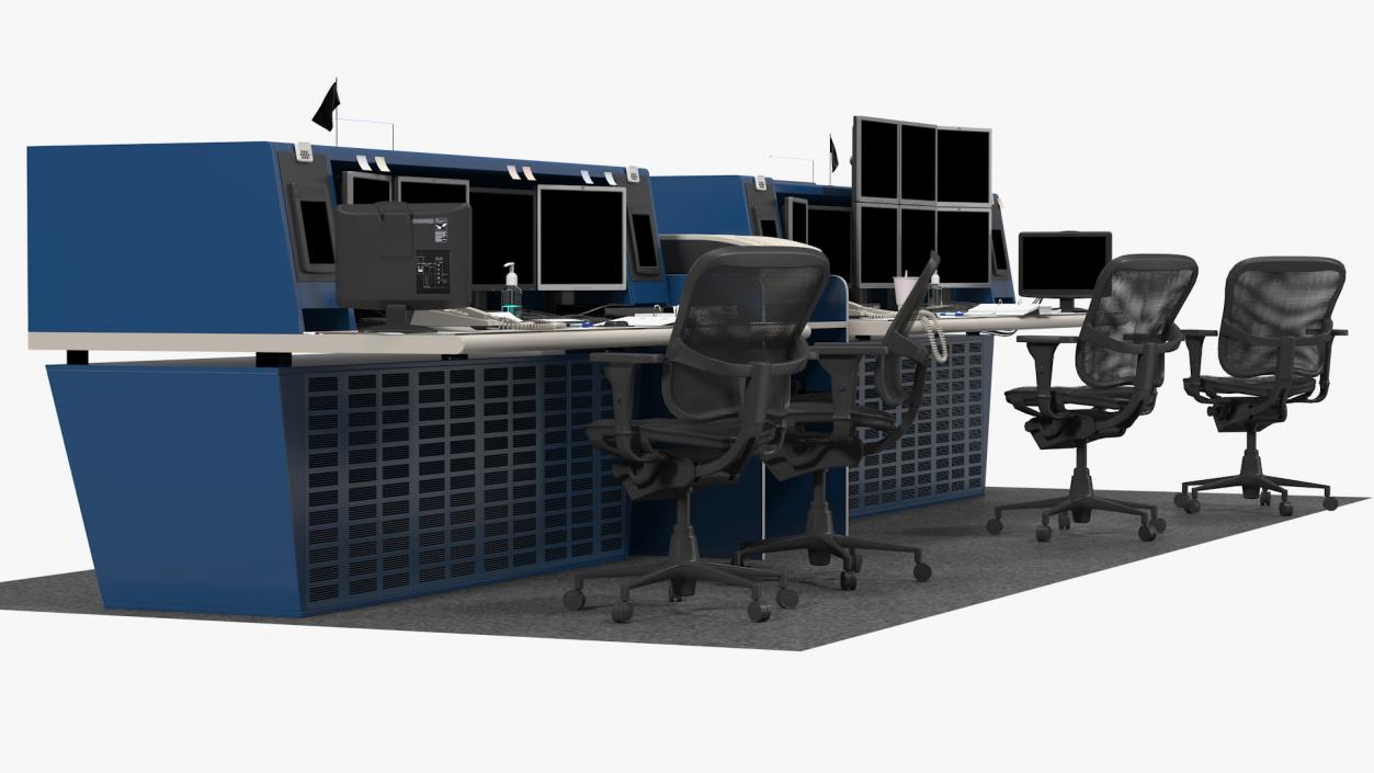 Office Workstation Set 3D