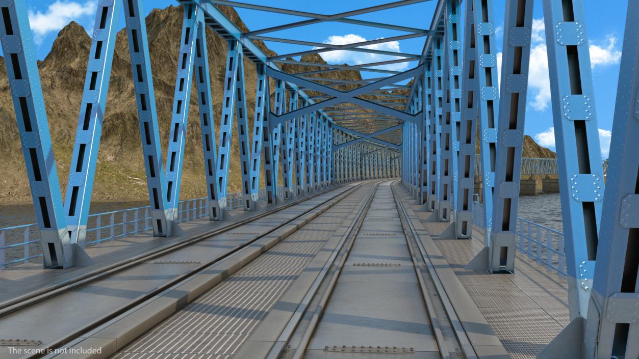 Railway Bridge Section 3D