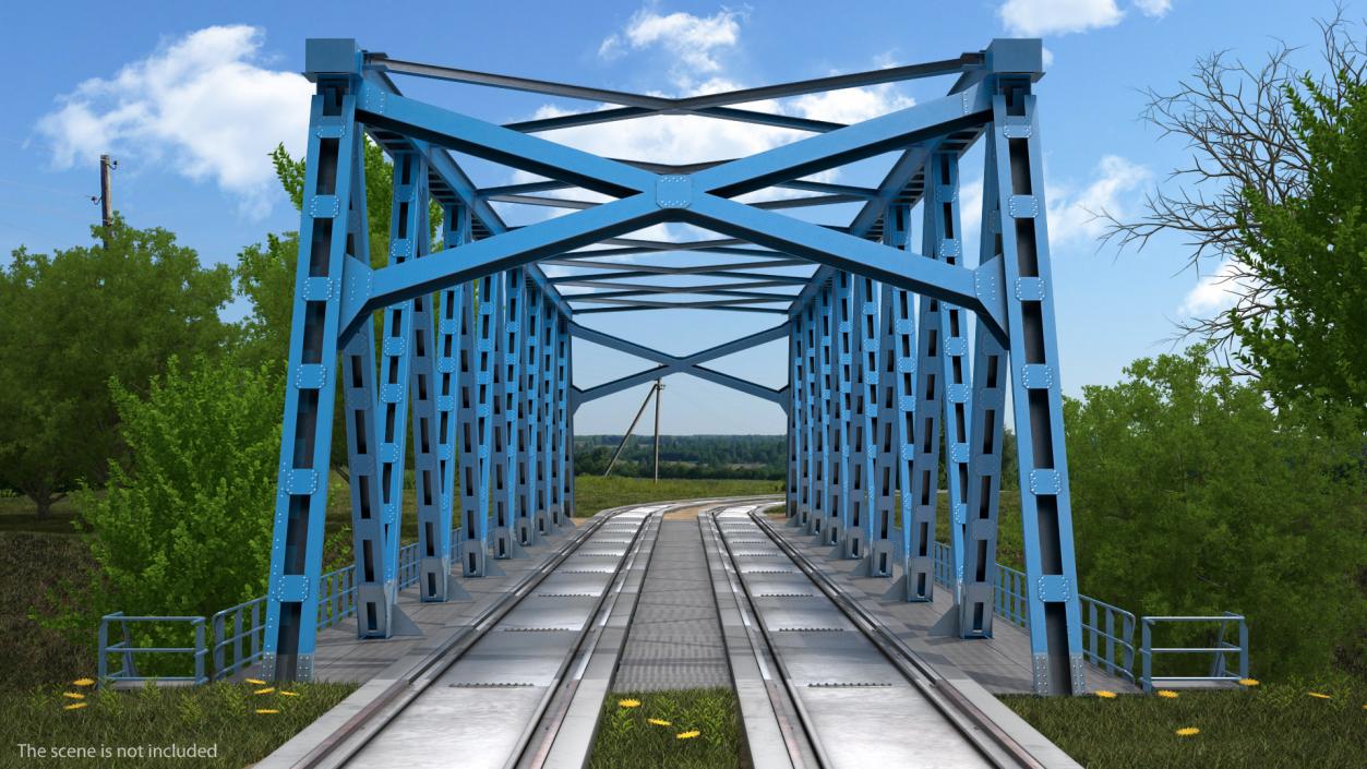 Railway Bridge Section 3D