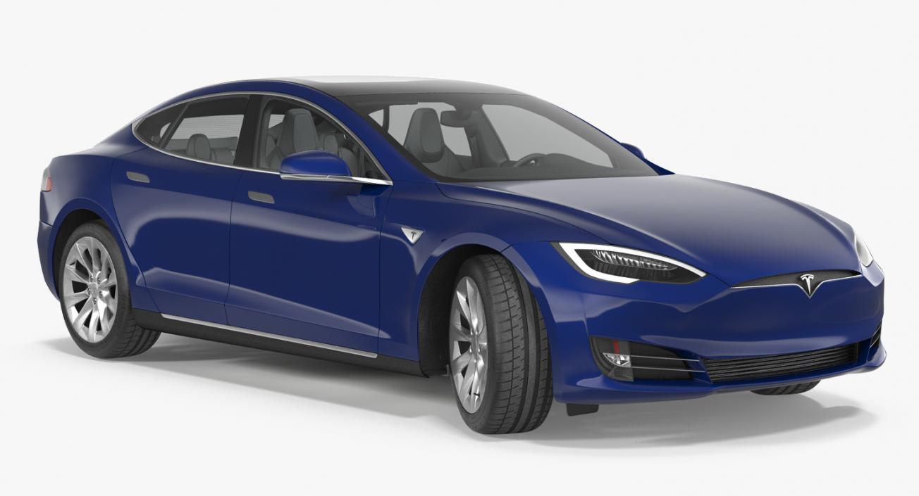 Tesla Model S 90D 2017 3D
