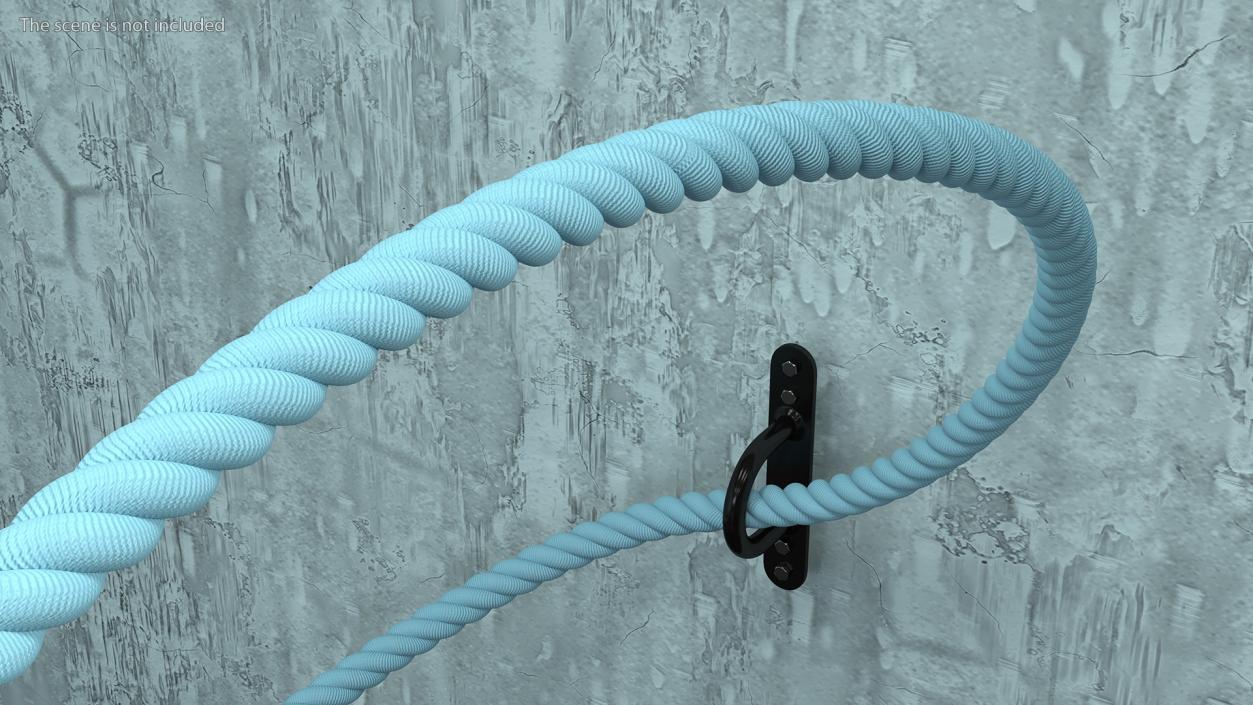 3D Battle Rope Alternating Waves Position model