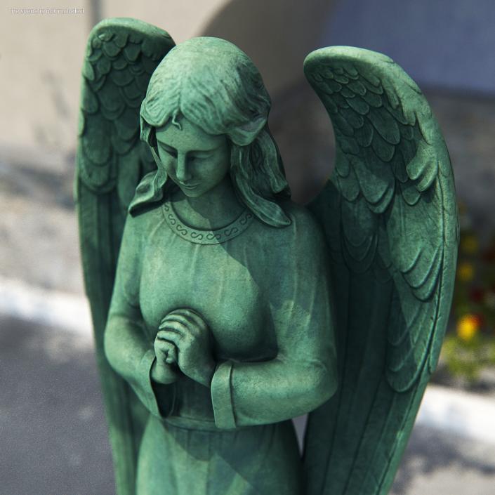 Angel Outdoor Garden Statue 3D