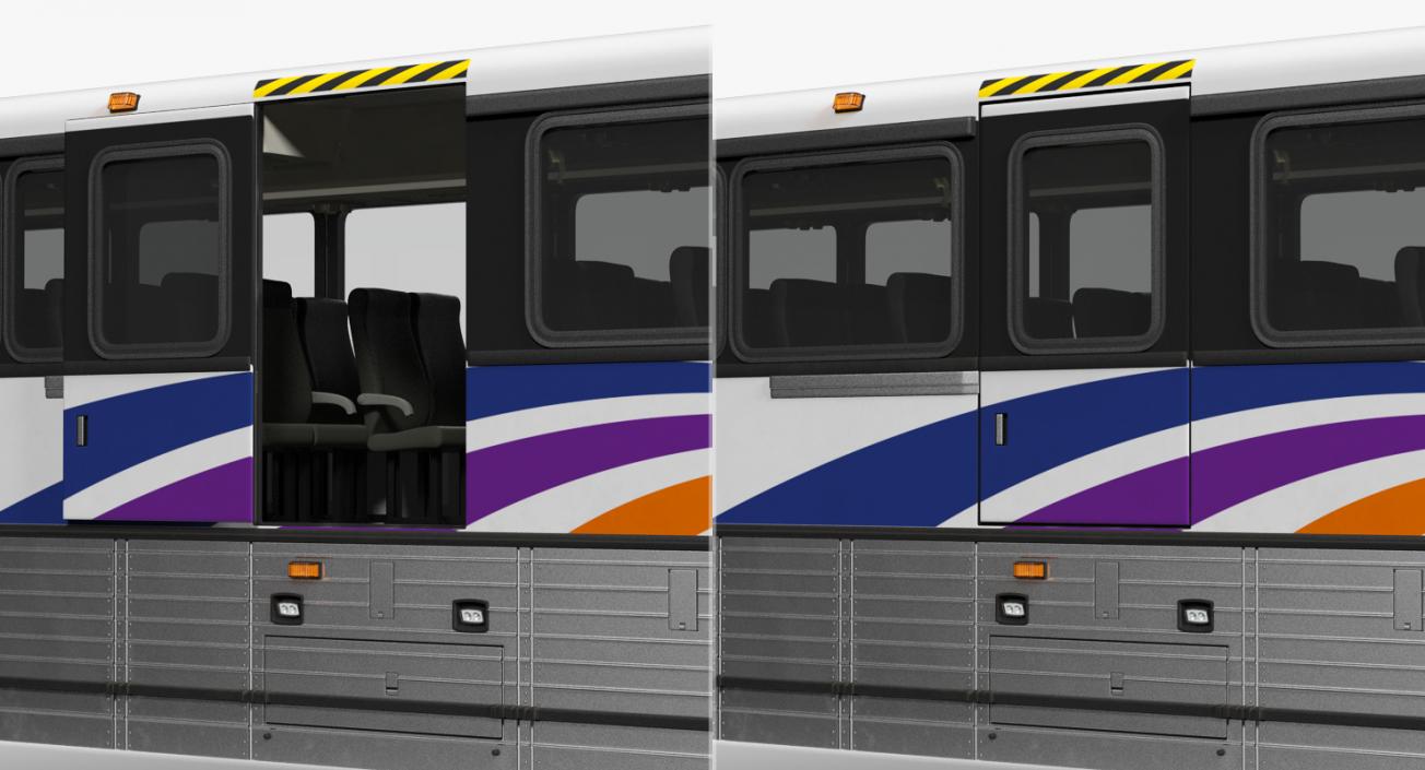 Intercity Bus MCI D4500ct Rigged 3D