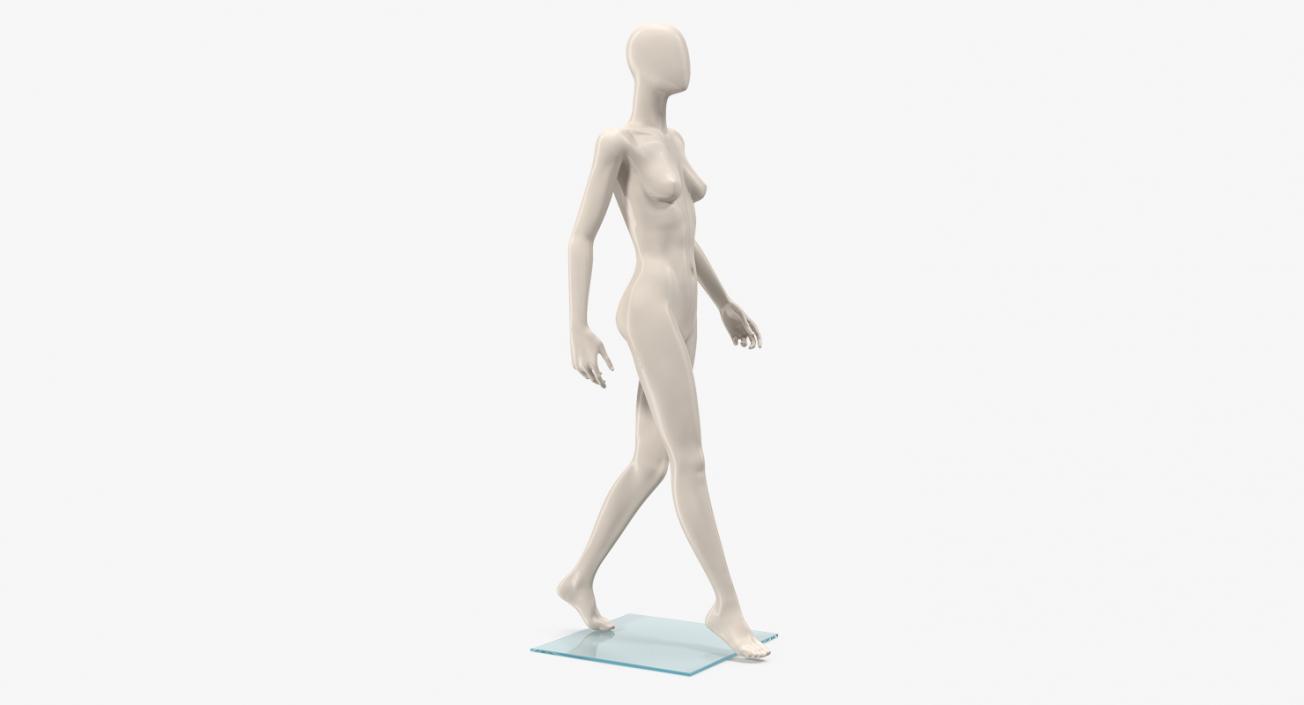 Female Mannequin Walking Pose 3D model
