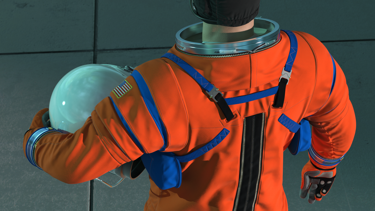 Astronaut in Orion Crew Survival System Spacesuit 3D model