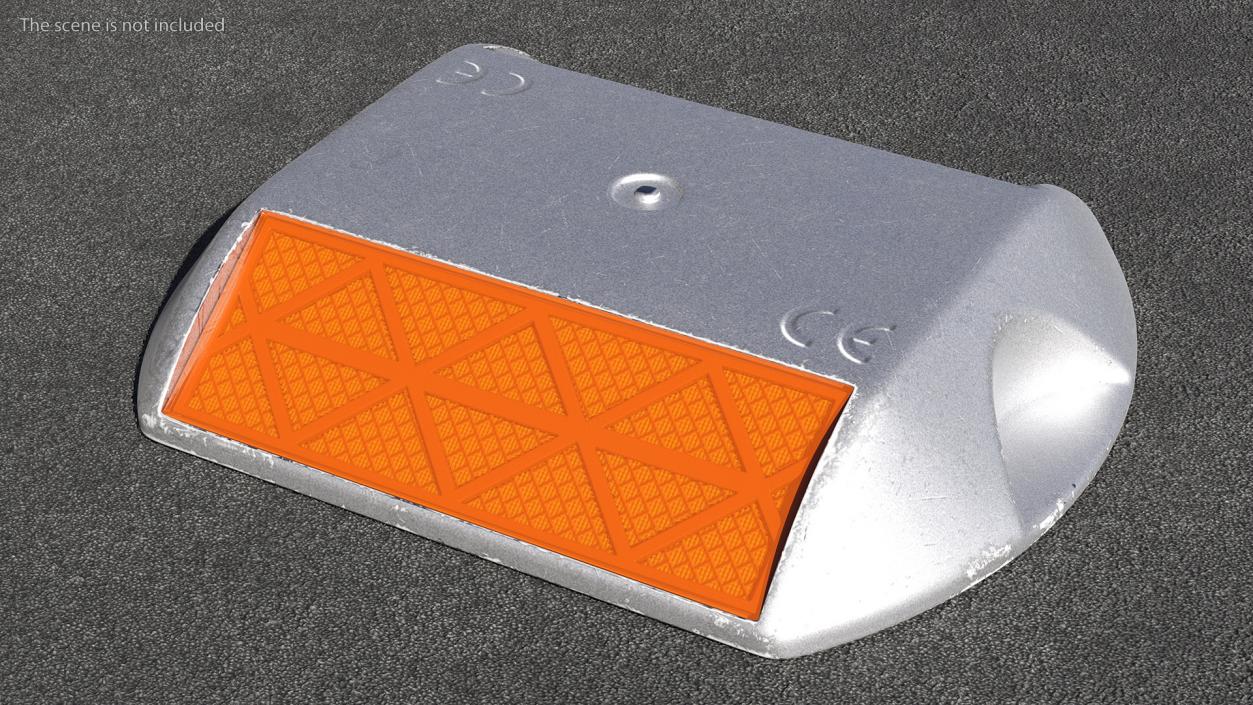 Aluminum Road Pavement Marker 3D model