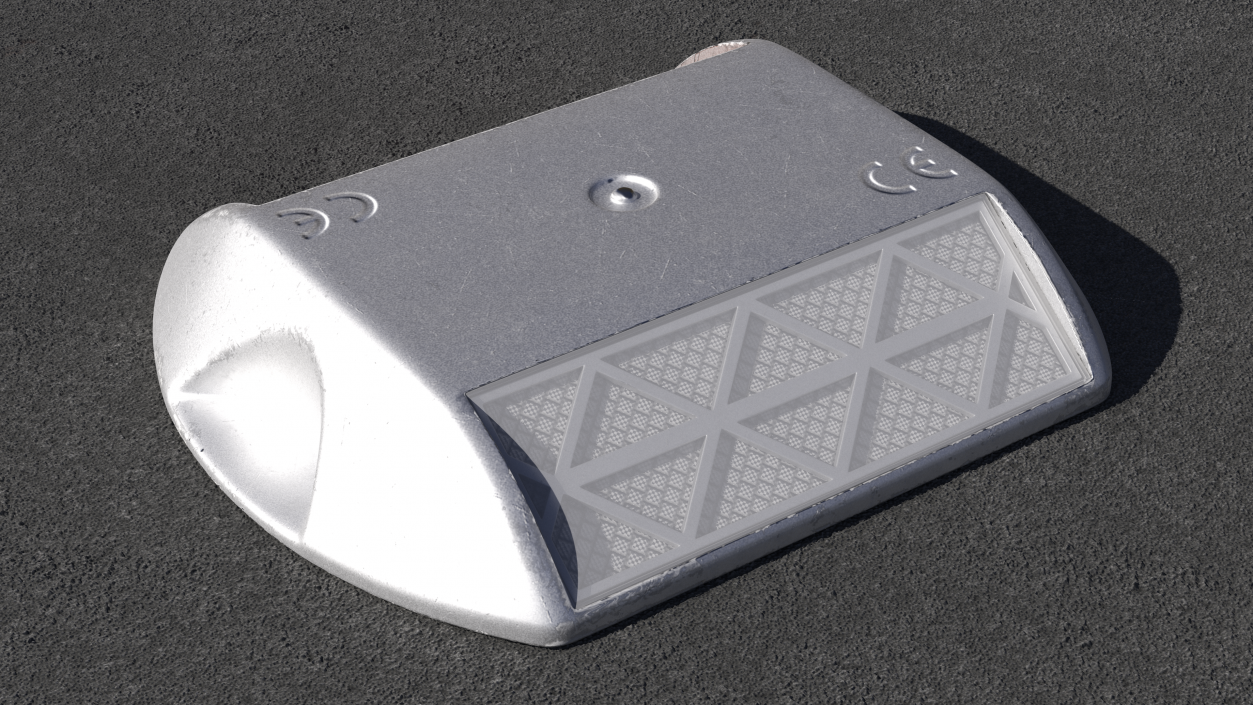 Aluminum Road Pavement Marker 3D model