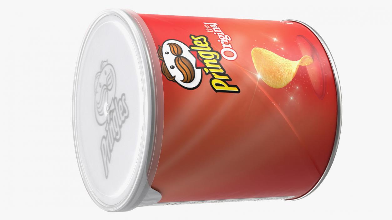 Pringles Original Flavor Potato Chips Small Can 3D
