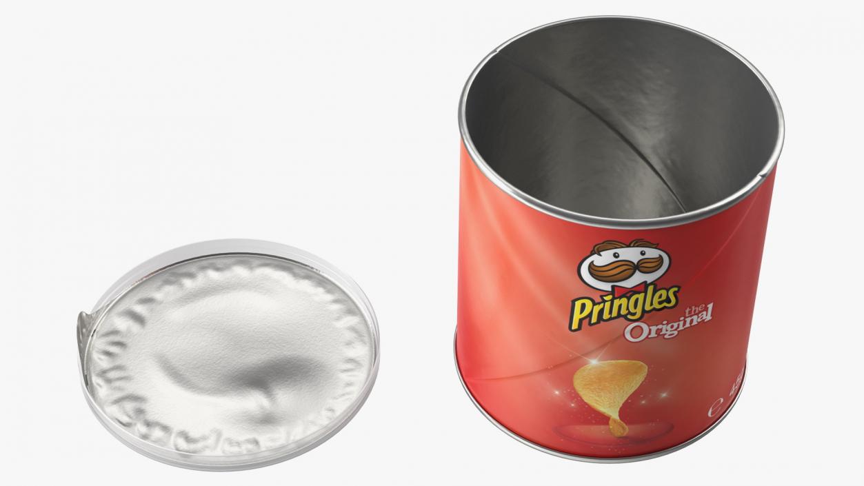 Pringles Original Flavor Potato Chips Small Can 3D