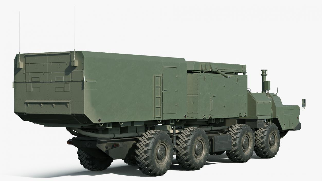 3D model Flap Lid B S300 Missile Guidance Radar Rigged