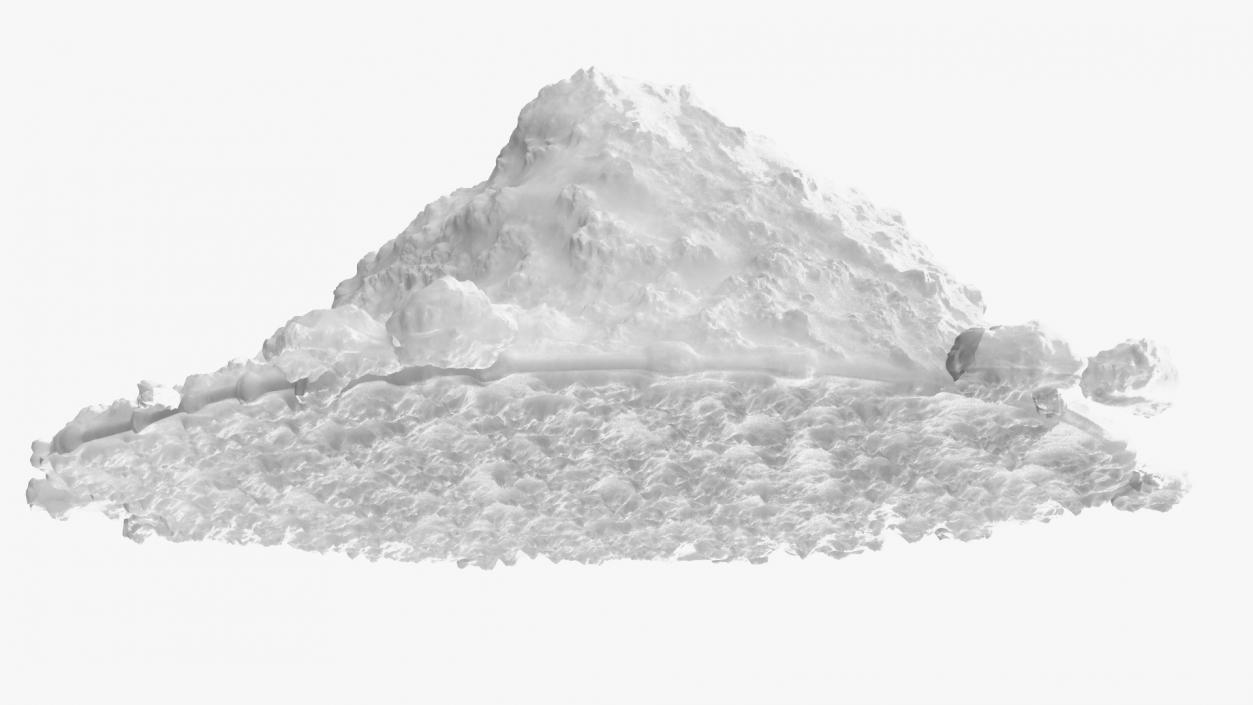 3D Winter Snow Pile