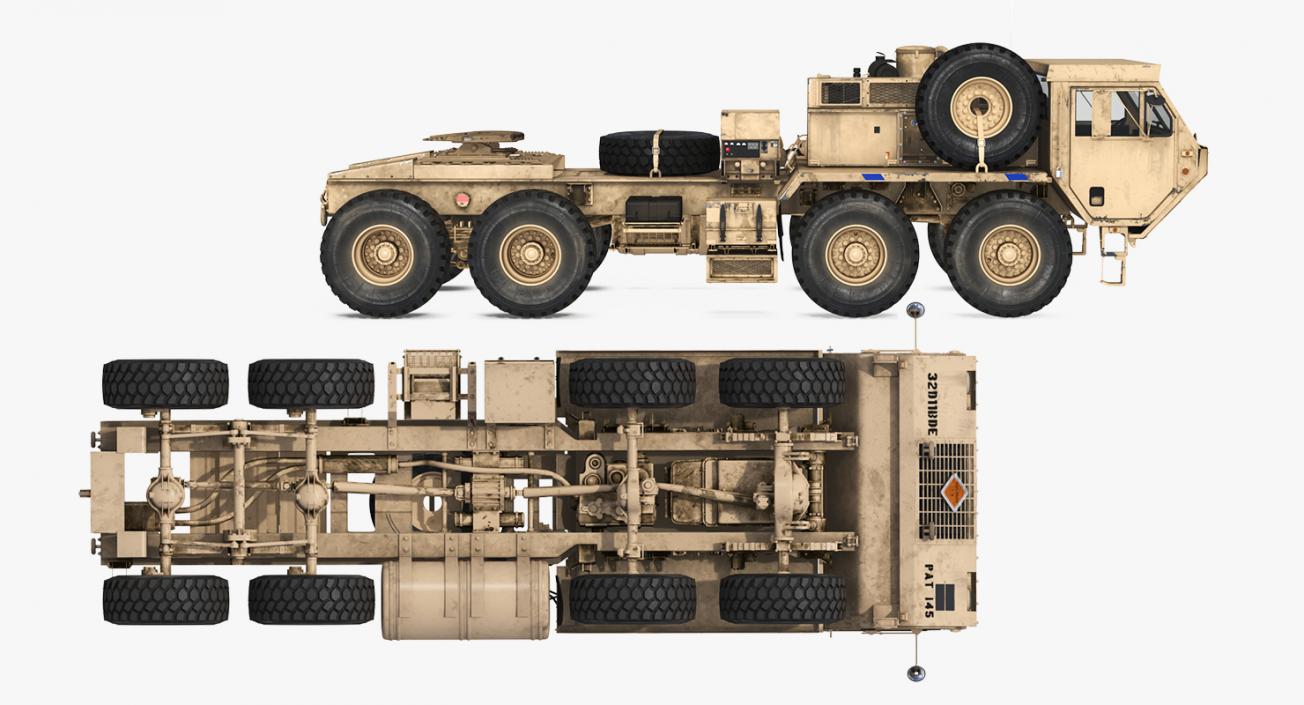 3D Military Truck Oshkosh HEMTT M985 Sand model