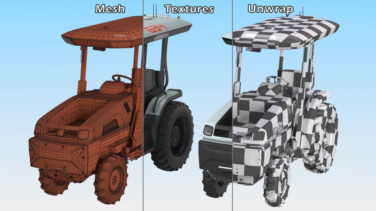 3D model Monarch Autonomous Electric Tractor