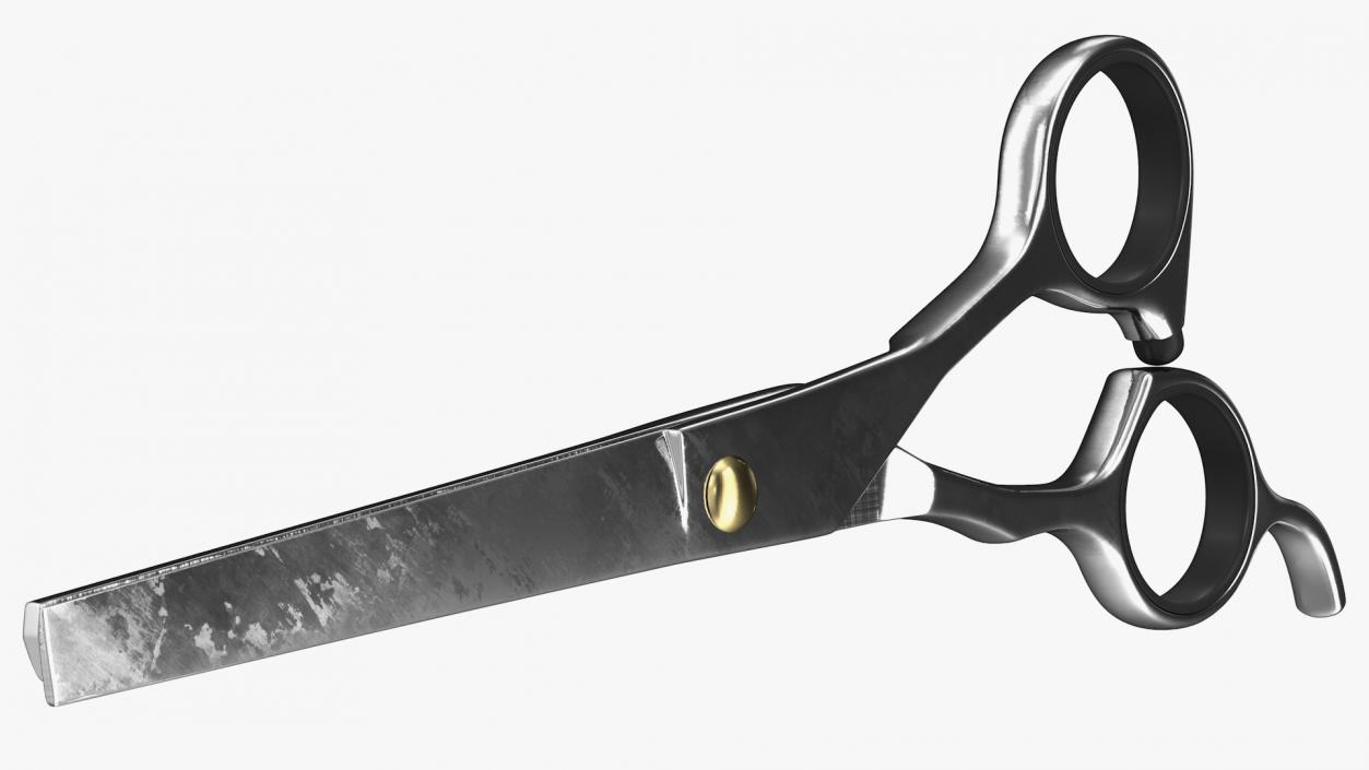 Barber Thinning Shears 3D
