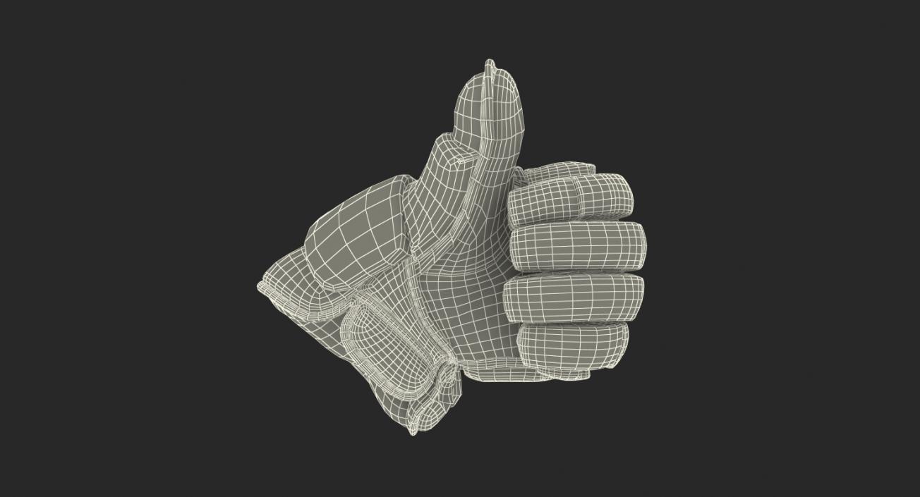 3D Hockey Glove Thumb Up Sign